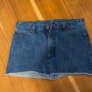 Free People denim mini skirt
